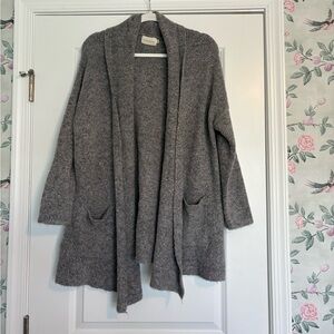 EUC Dreamers Cozy Gray Knit Cardigan Size S/M